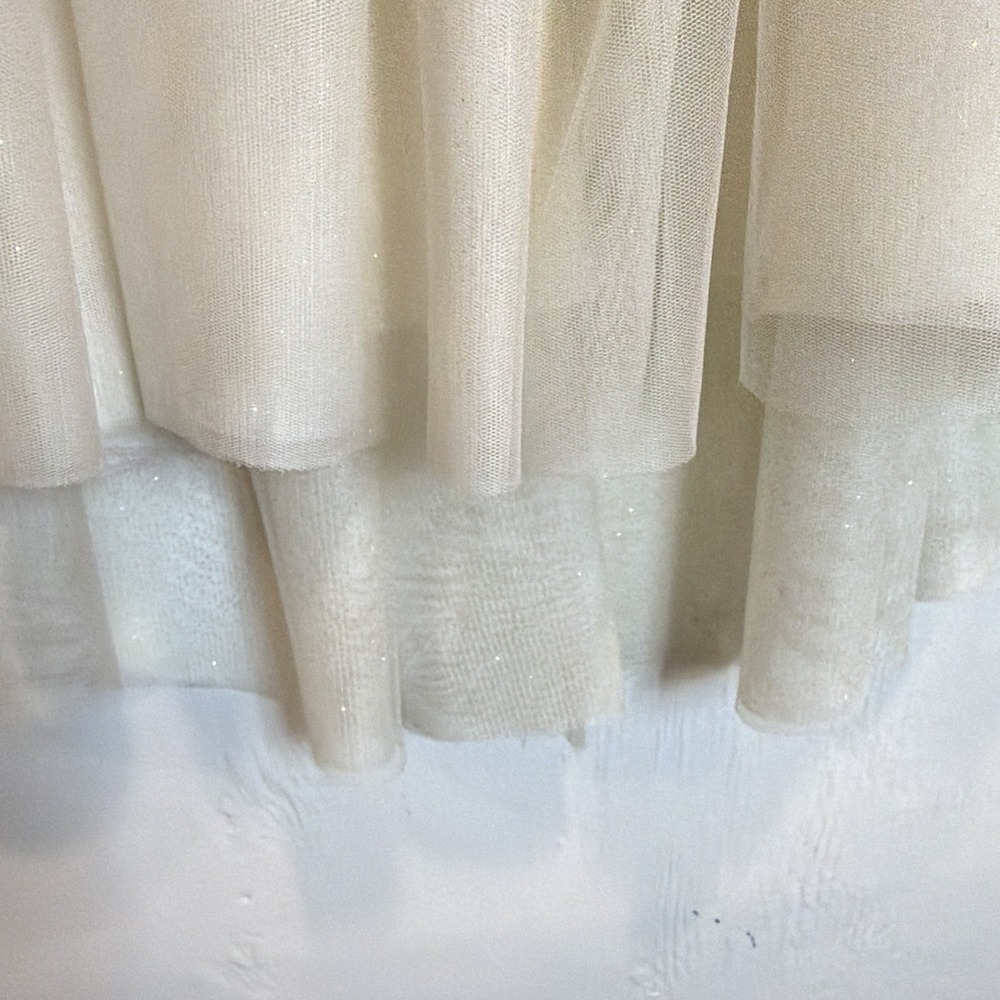 American Princess Girls Dress Size 12 Ivory/Light Blue Formal - Picture 3 of 11